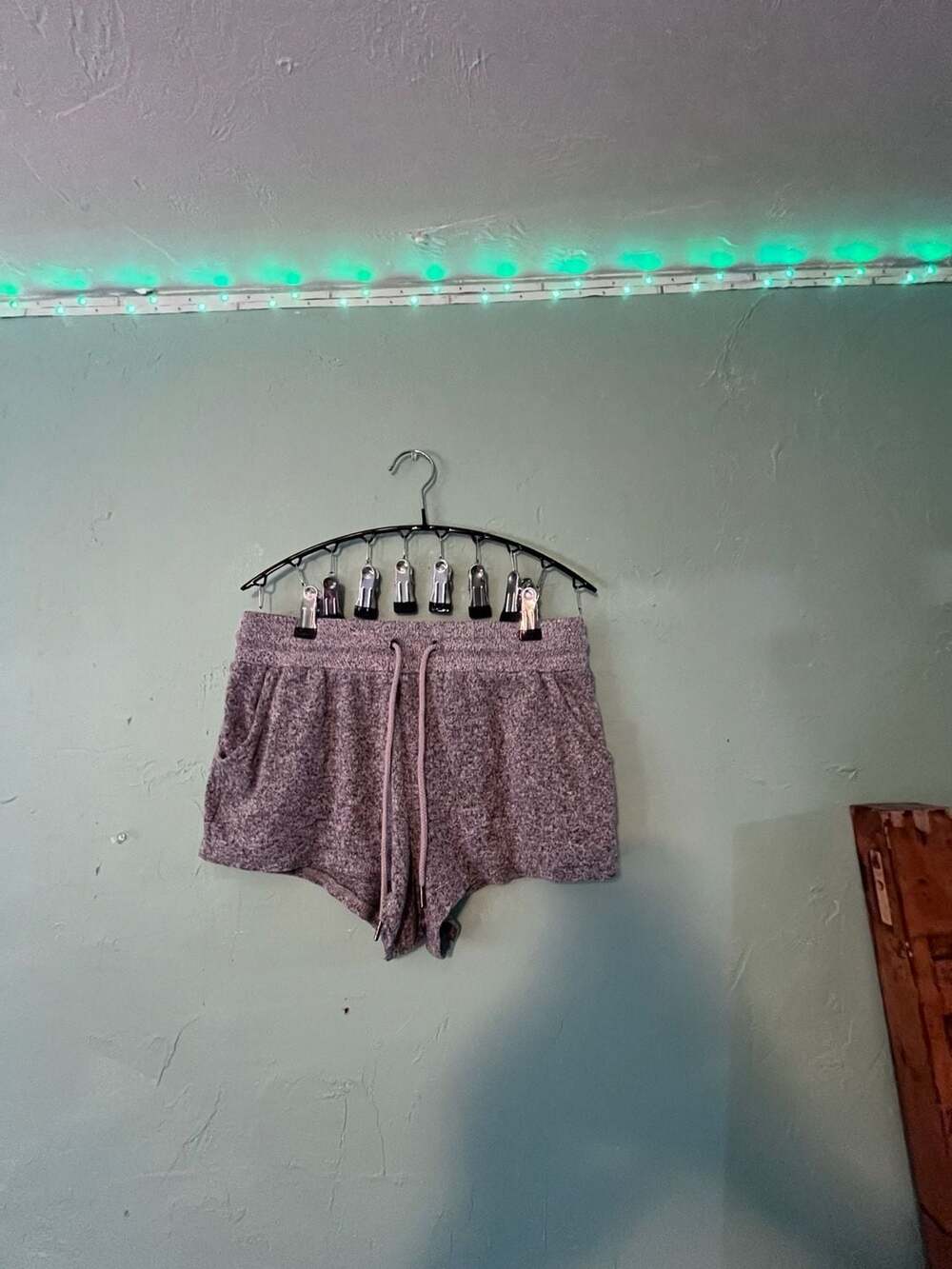 Out From Under Lounge Shorts Size S Heather Gray Knit Drawstring